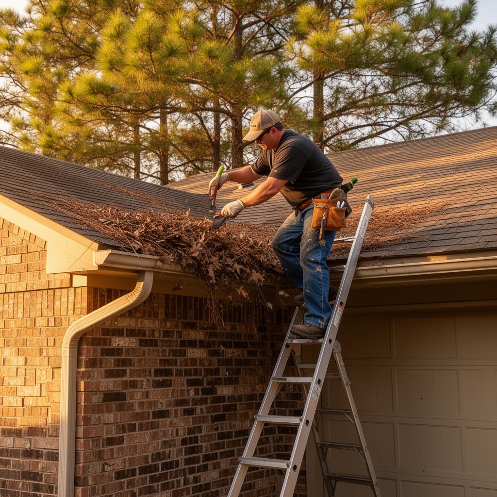 Gutter Cleaning service in The Woodlands, TX by Dang Dirty Windows