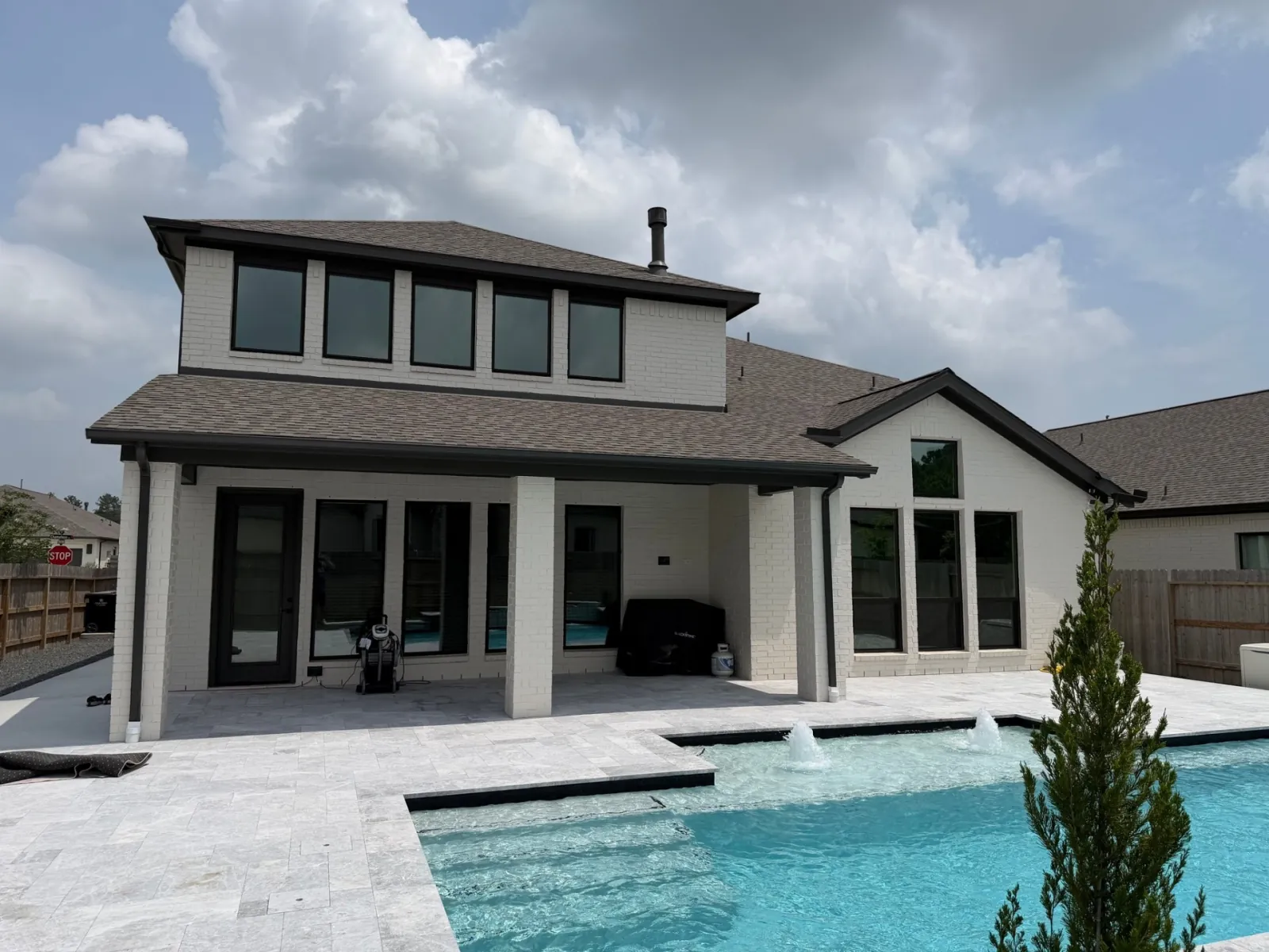Window cleaning project in The Woodlands, TX