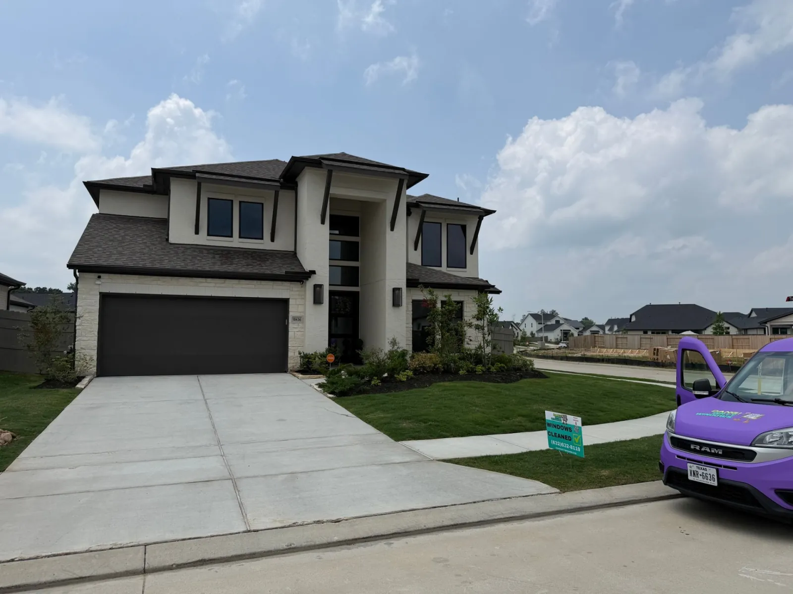 Window cleaning project in Spring, TX